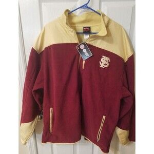 Florida State Seminoles NCAA Fleece Zippered Jacket Mens XXL NWT
